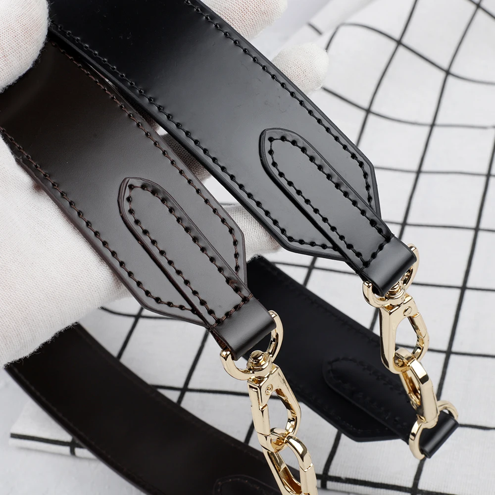 65CM Genuine Leather Wide Bag Strap for Handbags Vegetable Tanned Women Shoulder Bag Straps for Handle Crossbody Bag Accessories