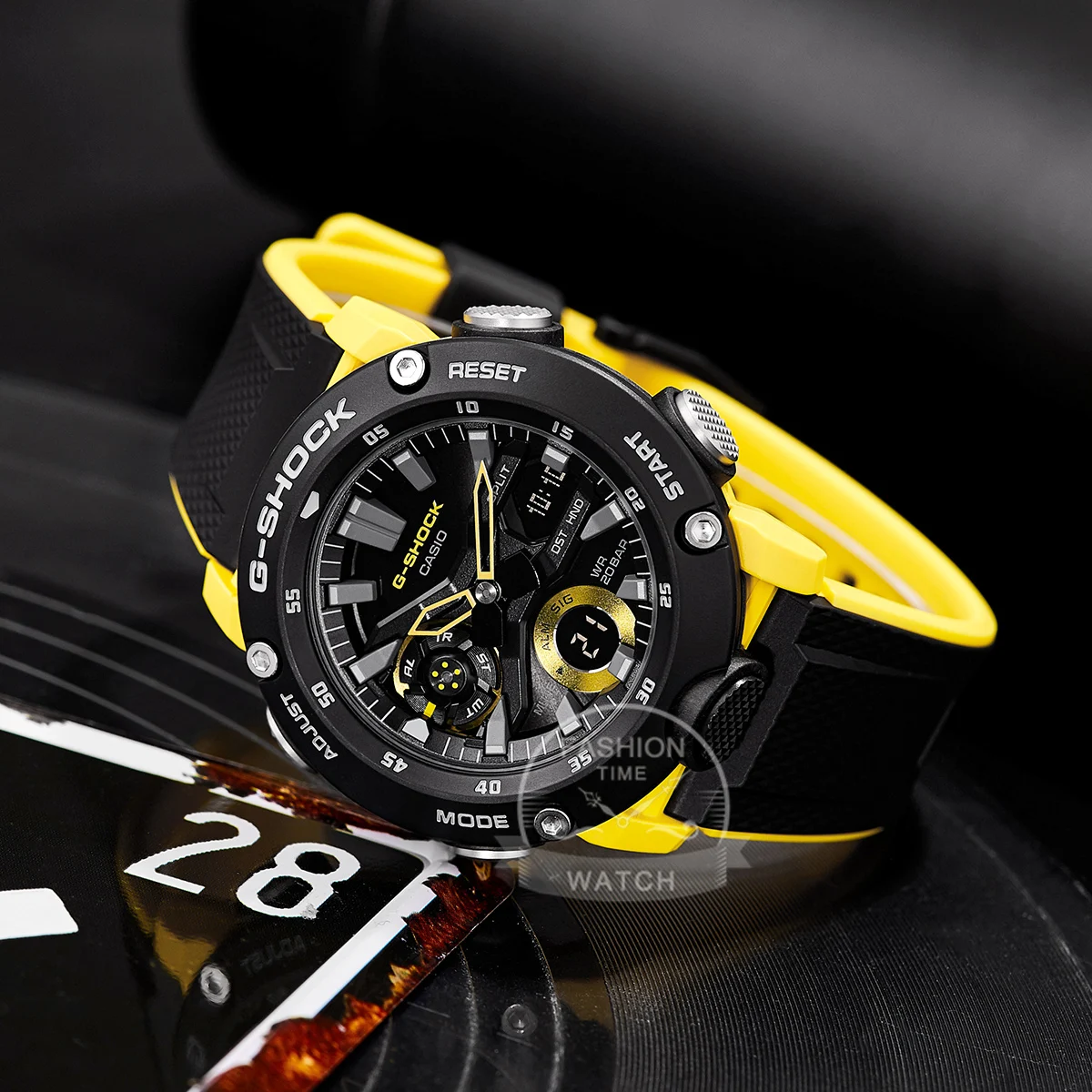 Casio watch for men g shock Farmhouse oak Octagonal movement