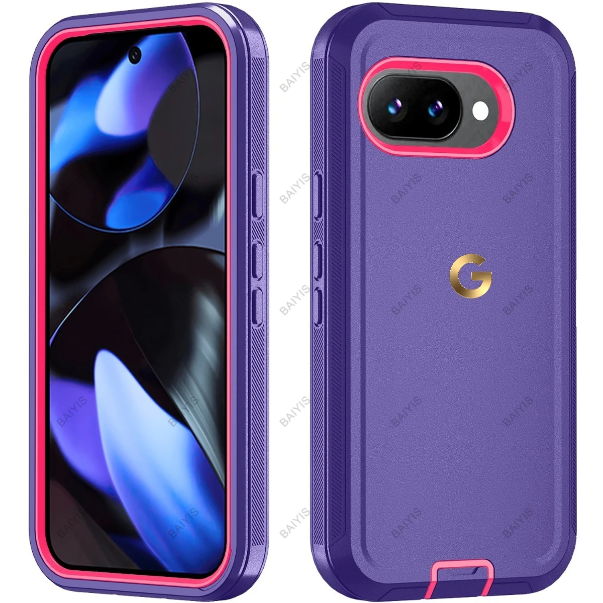 Premium 3-Layer Rugged Armor Protective Case – Heavy Duty Shockproof Cover