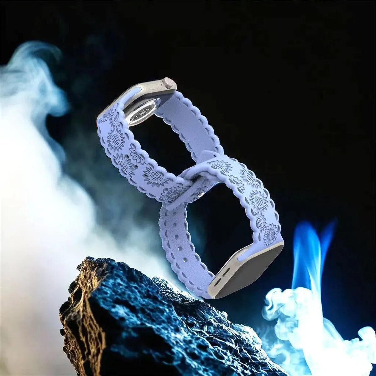 Silicone Watch Band For Smartwatch Sporty Comfortable Strap_voghion.com