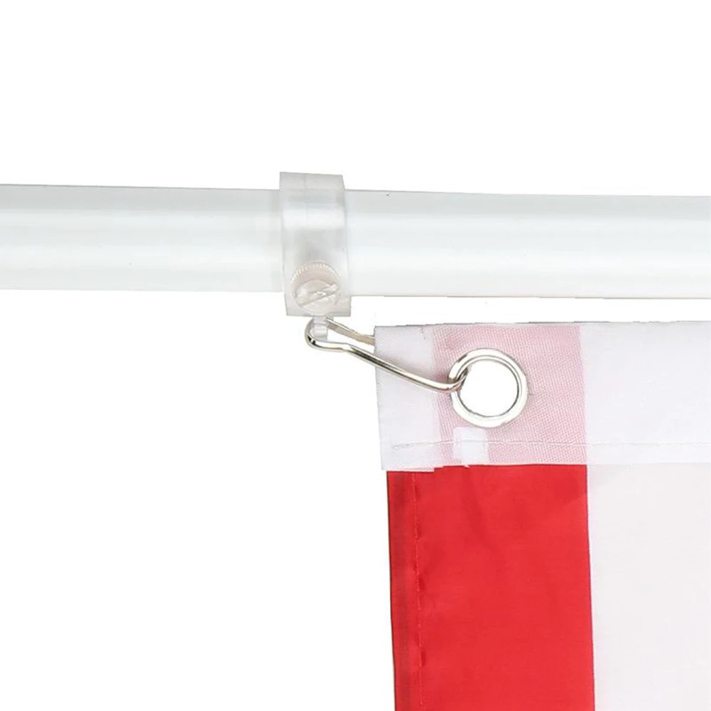 Anti-Wrap Flag Pole Rotating Mounting Rings Grommet Clip Attachments 2Pcs/Set for 1Inch Diameter Flagpole Fixing Tool