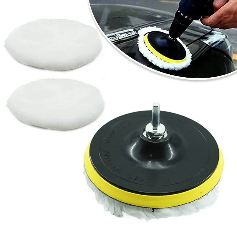 3/4/5/6/7 inch Polishing Kit Polishing Pad Car Waxing Sponge Disk Wool Wheel Auto Paint Care Polisher Pads Car Gadget 6PCS Car polishing pad car polisher car polish pad car polishing sponge wool polishing pad polishing sponge set polishing wheel disc polishing wheel kit