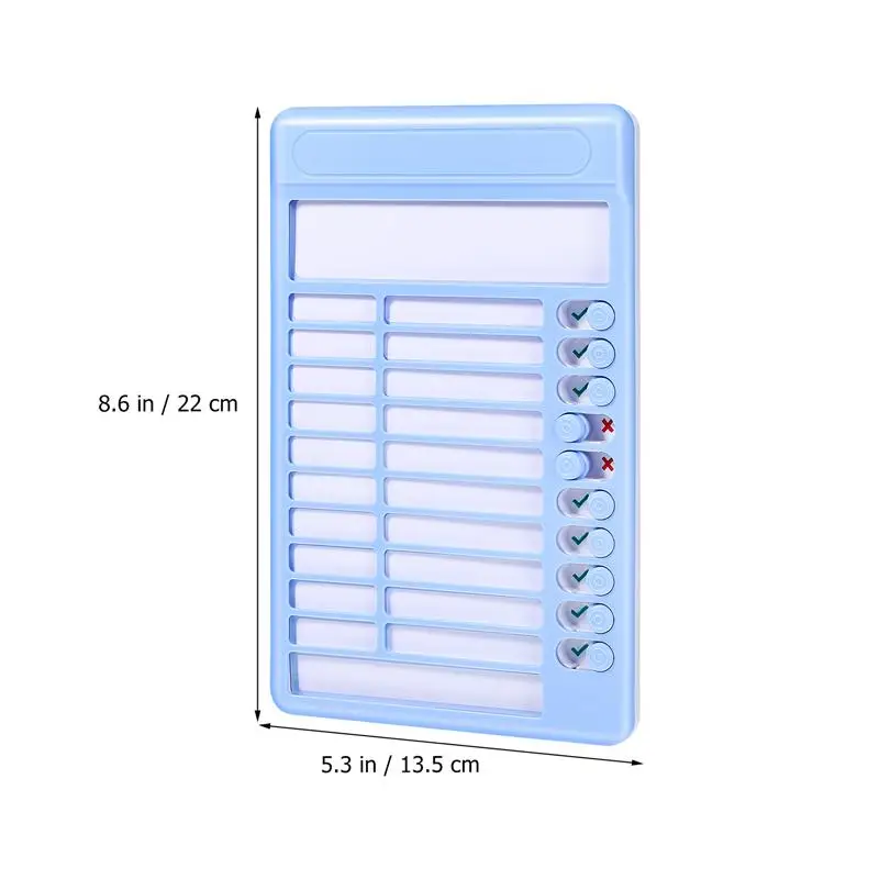 Plastic Checklist Board To Do List For Routine Planning Board Sliding Routine Chart Responsibility Discipline Card