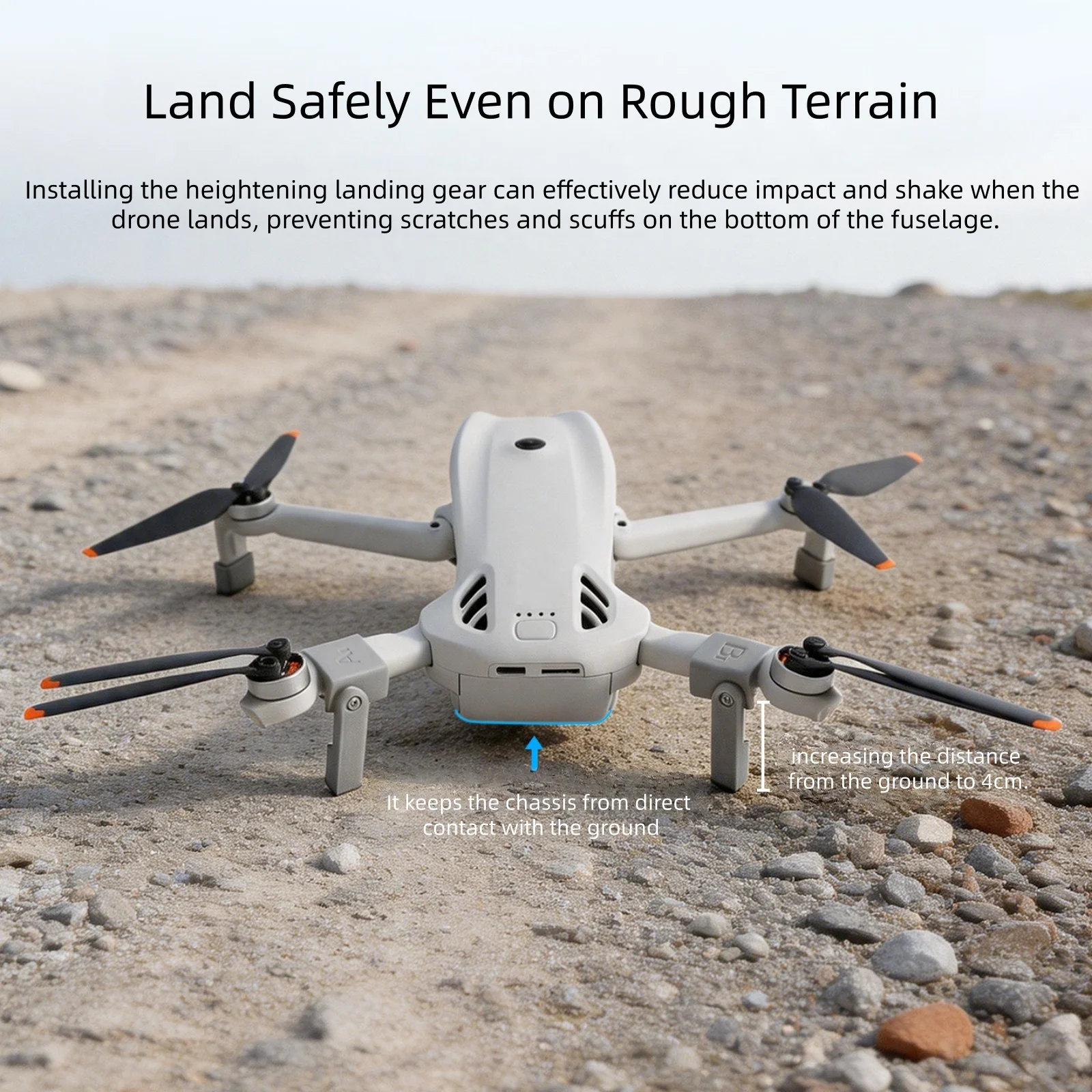 DJI LITO X1과 호환되는 높이 조절 가능한 랜딩기어, 안정적인 드론 착륙을 위한 접이식 지지대