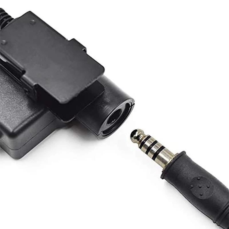 RISENKE-Z Tactical U94 PTT Adapter,Compatible with Baofeng UV-9R,BF-9700,Two Way Radio,Walkie Talkie,Cable Plug Headset,Earpiece