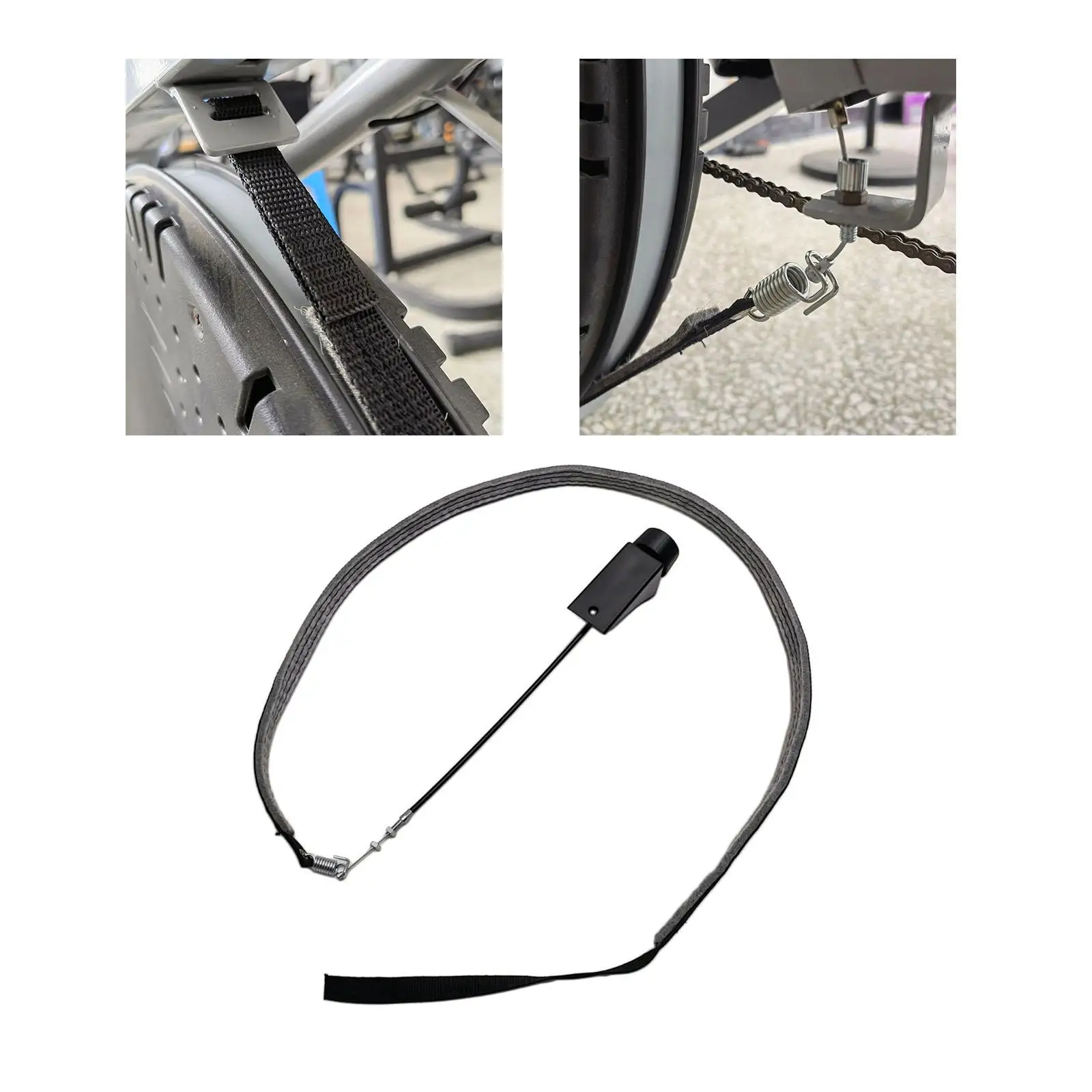 Exercise Bike Power Resistance Belt Portable Home Indoor Use Gym Friction Strap