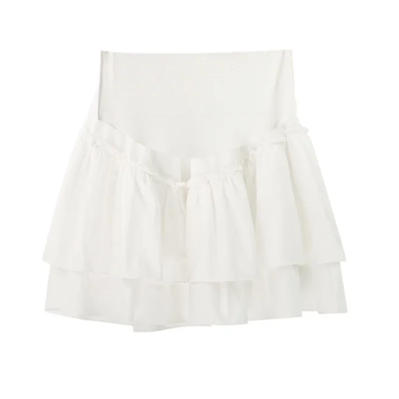 Maternity Summer Fairy Tale Sweet Atmosphere Puffy A- Line Mini Skirt for Pregnant Women Ultra Fairy Tale like