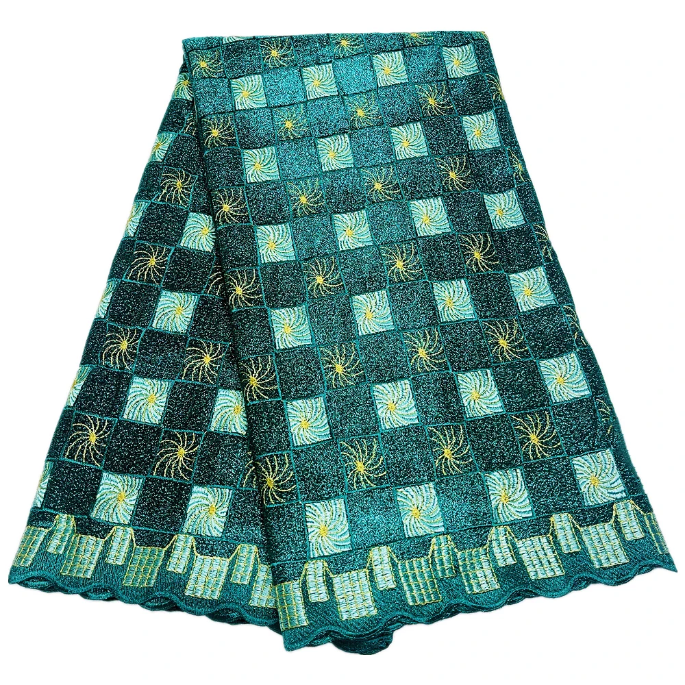 

Блестящая французская кружевная ткань, звездное небо, Африканское кружево, вечернее платье, высокое качество, 5 ярдов, 2023 г.