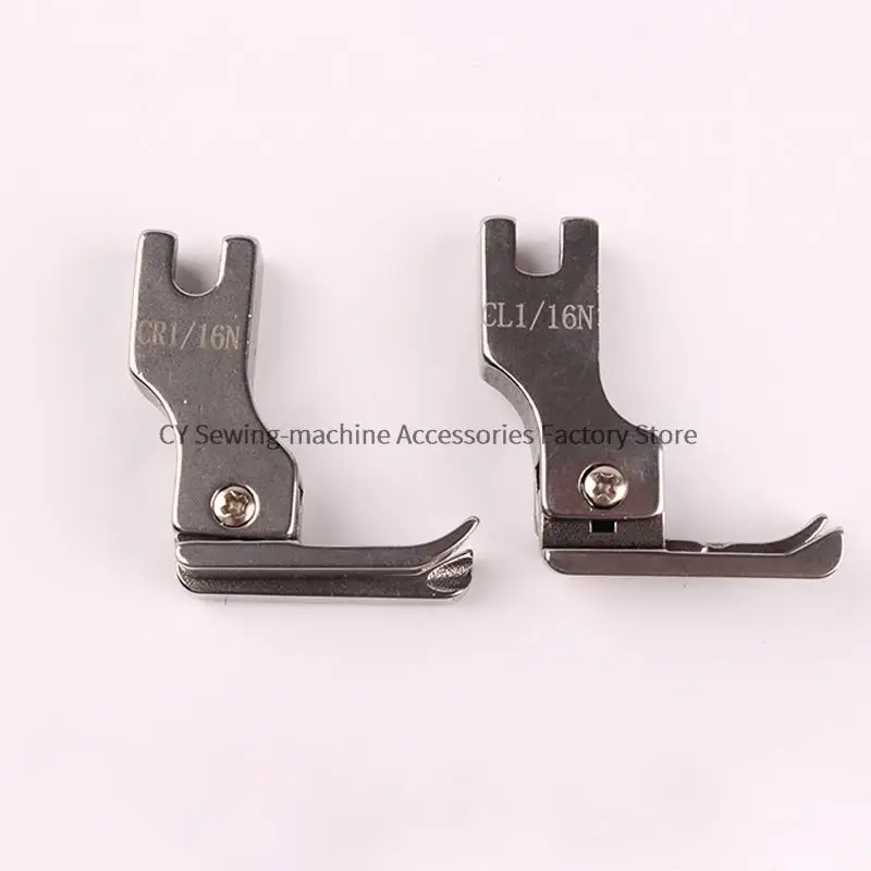 CR1/16N CR1/32N CL1/16N CL1/32N Right Left Compensating Presser Foot Steel Metal Durable Foot Lockstitch Industrial Sewing