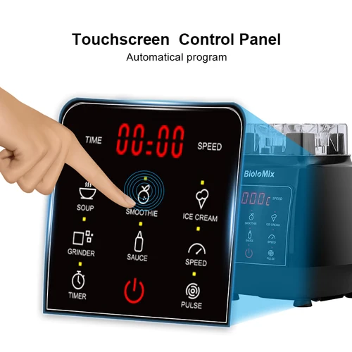 디지털 3HP BPA 프리 2L 자동 터치 패드 프로페셔널 블렌더 믹서 쥬서, 고출력 푸드 프로세서, 아이스 스무디, 과일 4