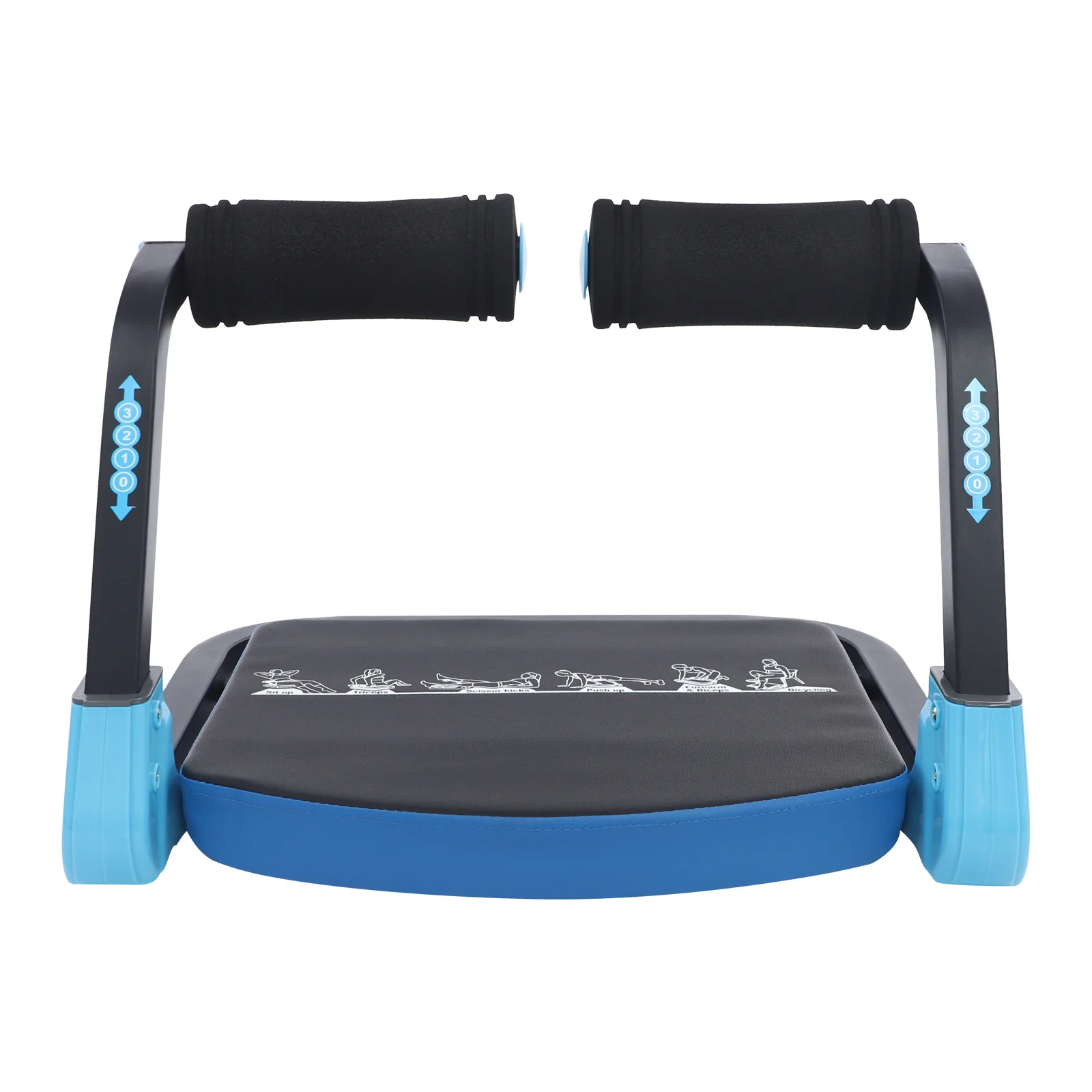 Bauchmuskeltrainingsgerät, 120 kg Belastbarkeit, faltbares Bauchmuskeltrainer, multifunktionales Ab-Maschine für Zuhause, Fitnessstudio, Büro – Detail 15