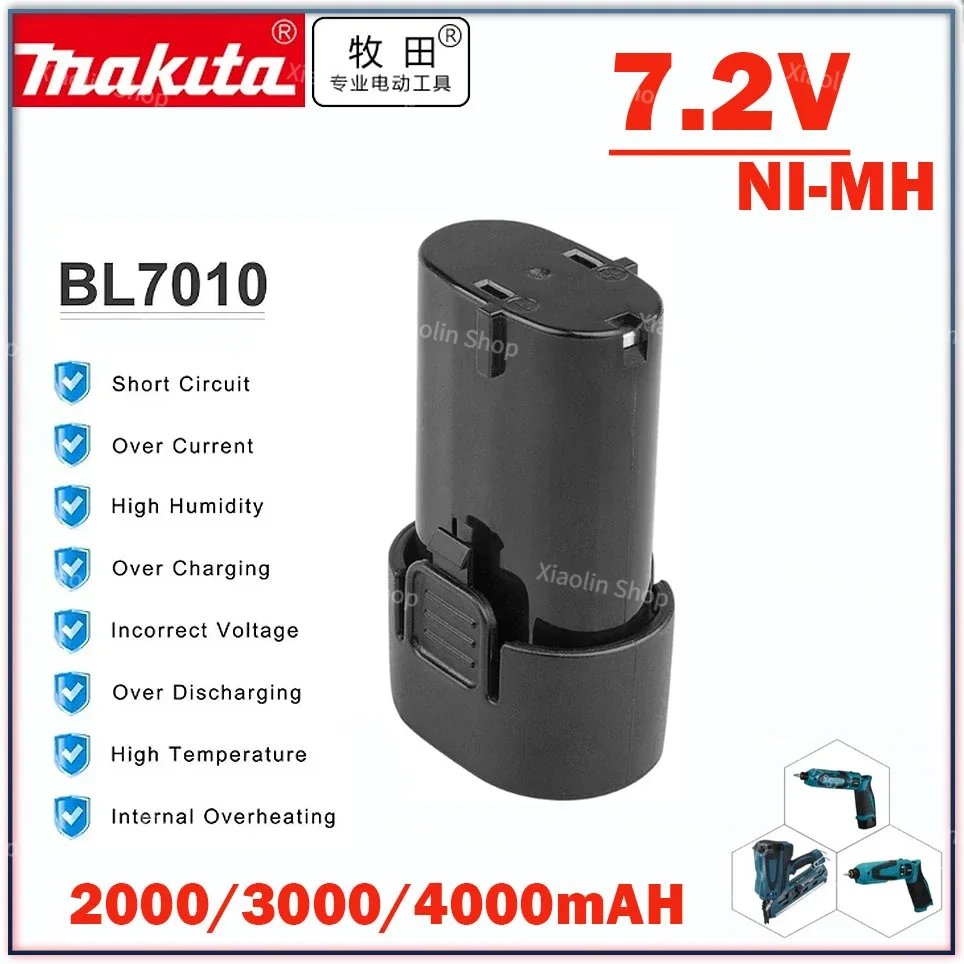 

BL7010 7.2V 3000mAh Li-ion Battery Replacement Makita 194355-4 TD020 TD020D TD020DS DF330D ML704 TD090D Power Tools