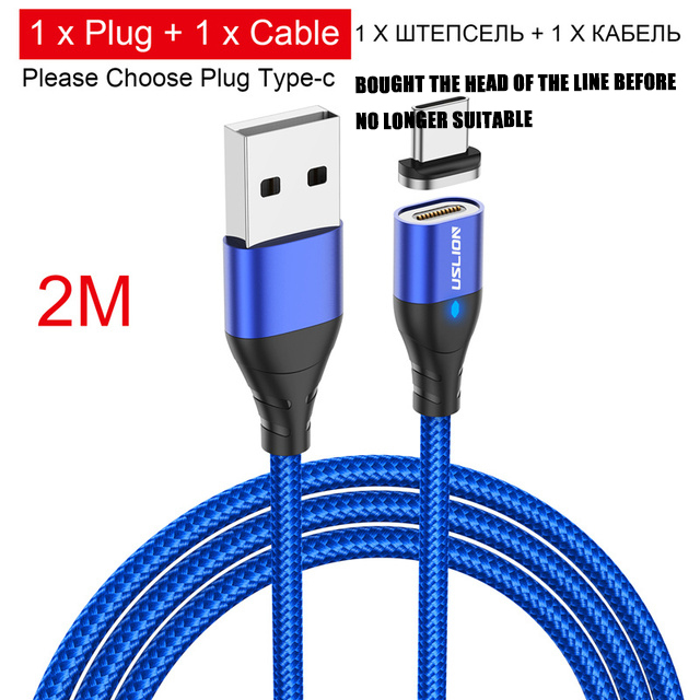 Magnetic Fast Cable Micro USB Charging Phone Android Data Cable Wire Magnet Charger For Samsung Xiaomi Huawei Mobile 3A