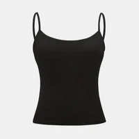 Women Tank Top Strap Slim Top for Summer Fashion Versatile Casual Breathable Micro Elastic Fabric Sleeveless Strap Top