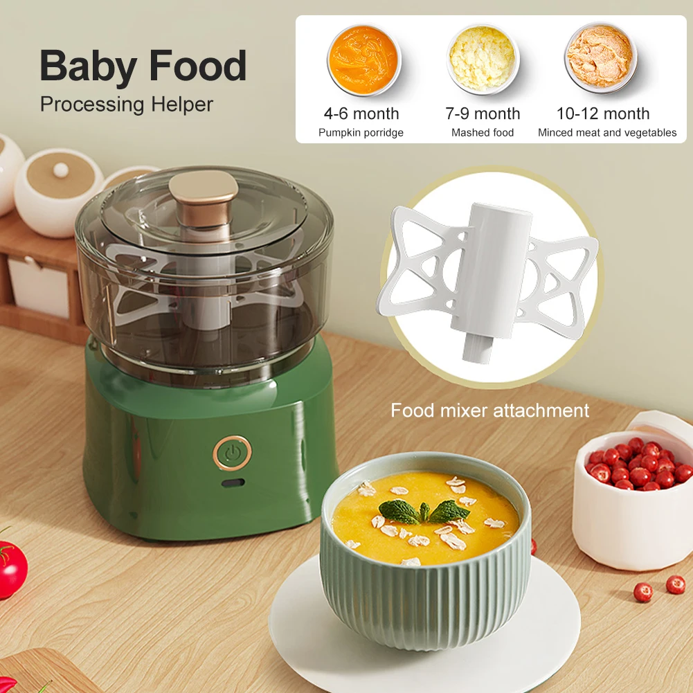 

350ML Electric Food Chopper Rechargeable Multi-Function Meat Grinder Food Processor Stainless Steel Blade for Meat Garlic Herb