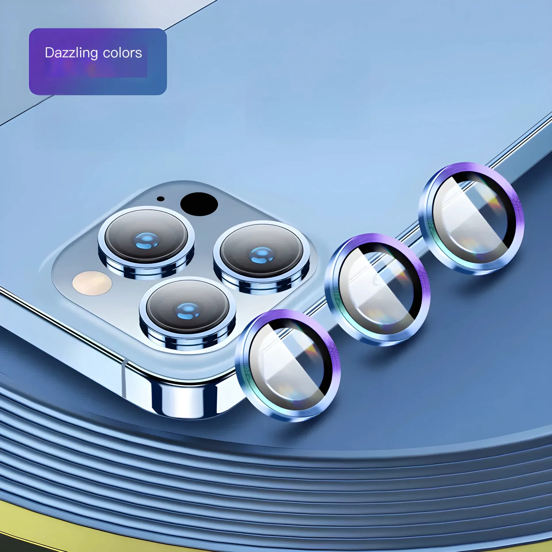 Ultra-Durable Metal Camera Lens Protector with Full Coverage Glass