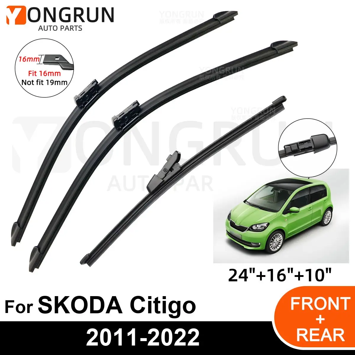 

Щетка стеклоочистителя для SKODA Citigo 2011-2022, 3 шт.