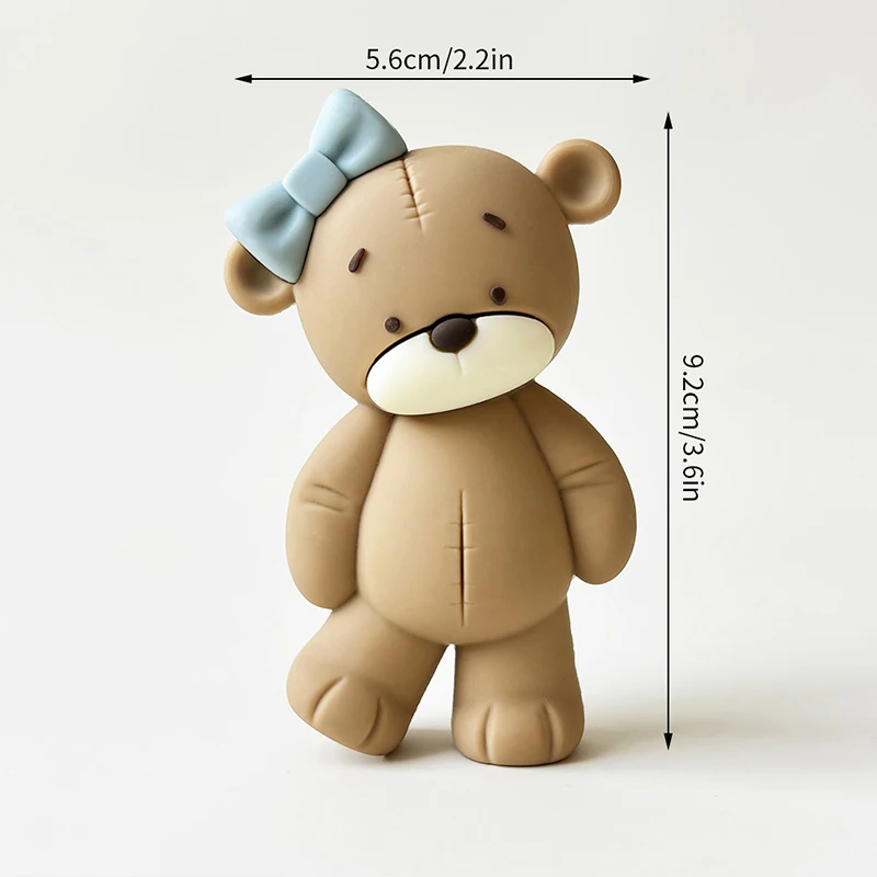 Baby Taarttopper Set - Beer, Regenboog, Wolk & Ster Decoraties