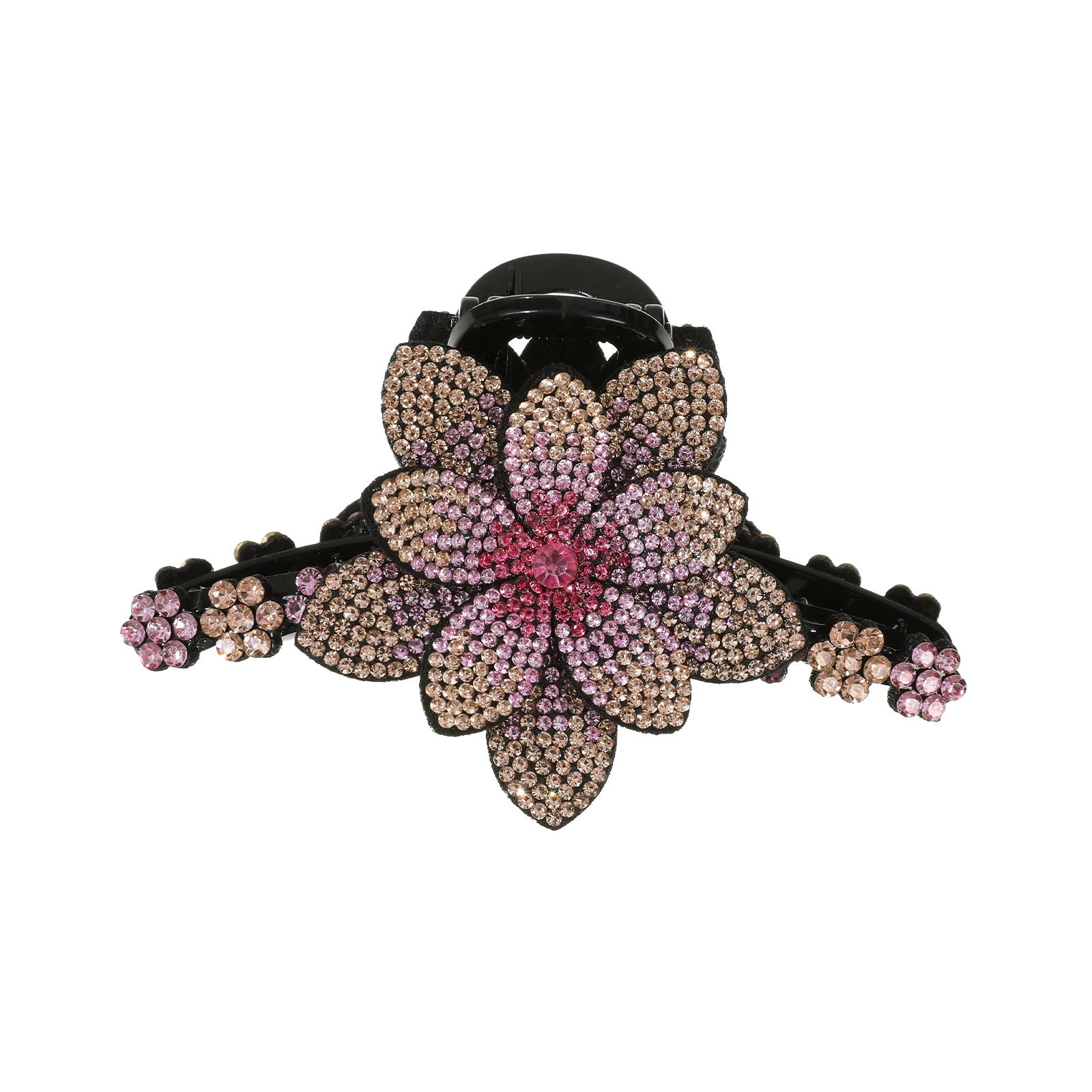 AWAYTR جديد زهرة مخلب شعر مقاطع دبابيس الشعر للفتيات النساء موضة حجر الراين Hairgrip المشابك الشعر كراب إكسسوارات الشعر