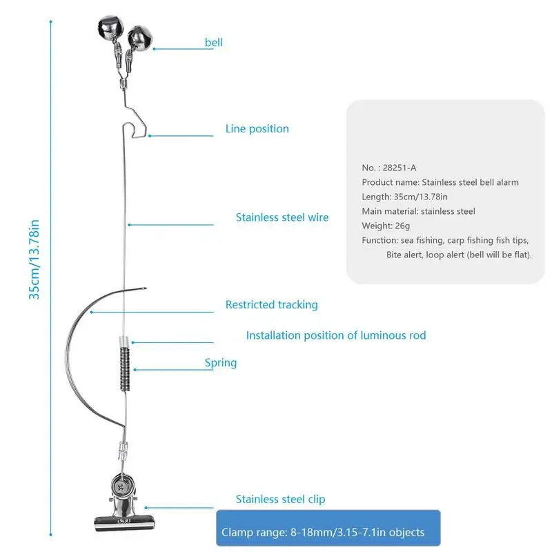 Fishing Rod Alarm Bells Fishing Bite Alarm Fishing Rod Bell Rod