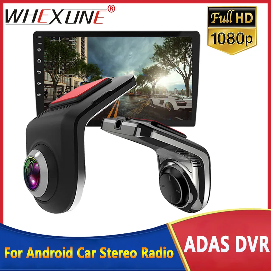 FHD 1080P USB видеорегистратор для Android мультимедиа ADAS Мини Автомобильный видеорегистратор Видеорегистраторы Авто TF карта 32 Гб 64 Гб авторегистратор плеер DVD