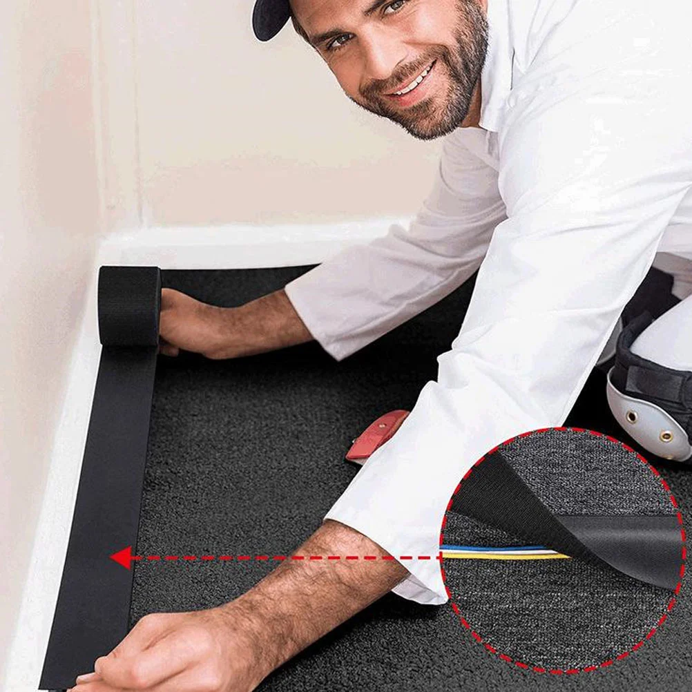 

3 Duct Tape Floor Cable Cover Protect Cords Cable Protector Hook and Loop Strap Tape