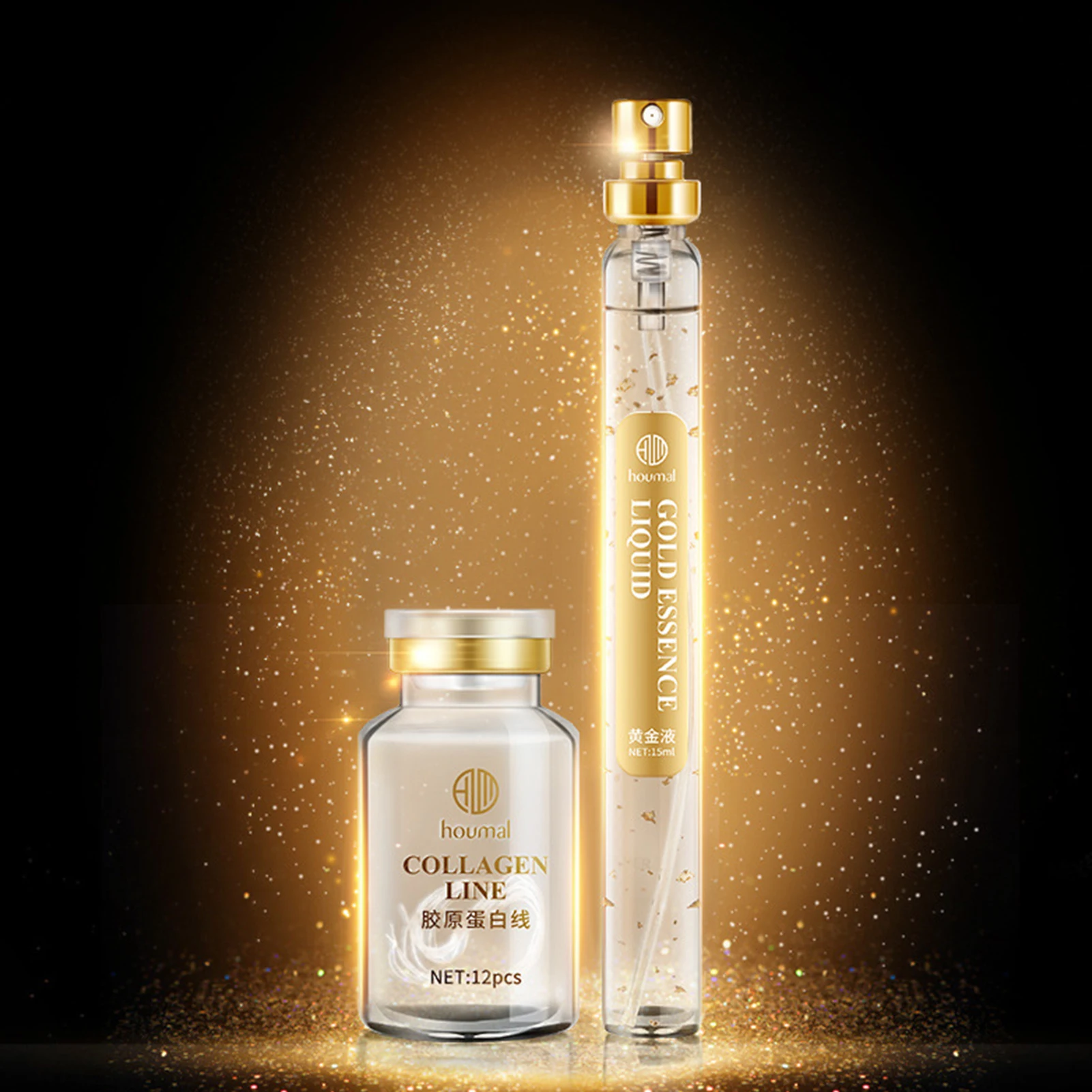 Protein Thread Lifting Kit Combination Of Soluble Protein Thread And Gold Essence Fine Lines Reduce Skin Whitening Tool For