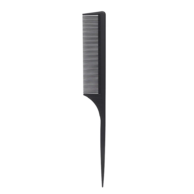 Plastic Hair Comb Fine Teeth Anti-static Ponytail Comb Salon Hair Styling Tool For Real Wigs