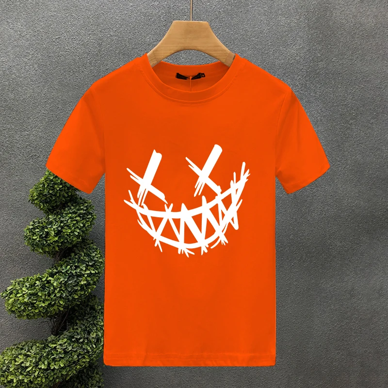 T-shirt uomo oversize in cotone con stampa creativa_voghion.com
