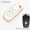 3 Button Gold White