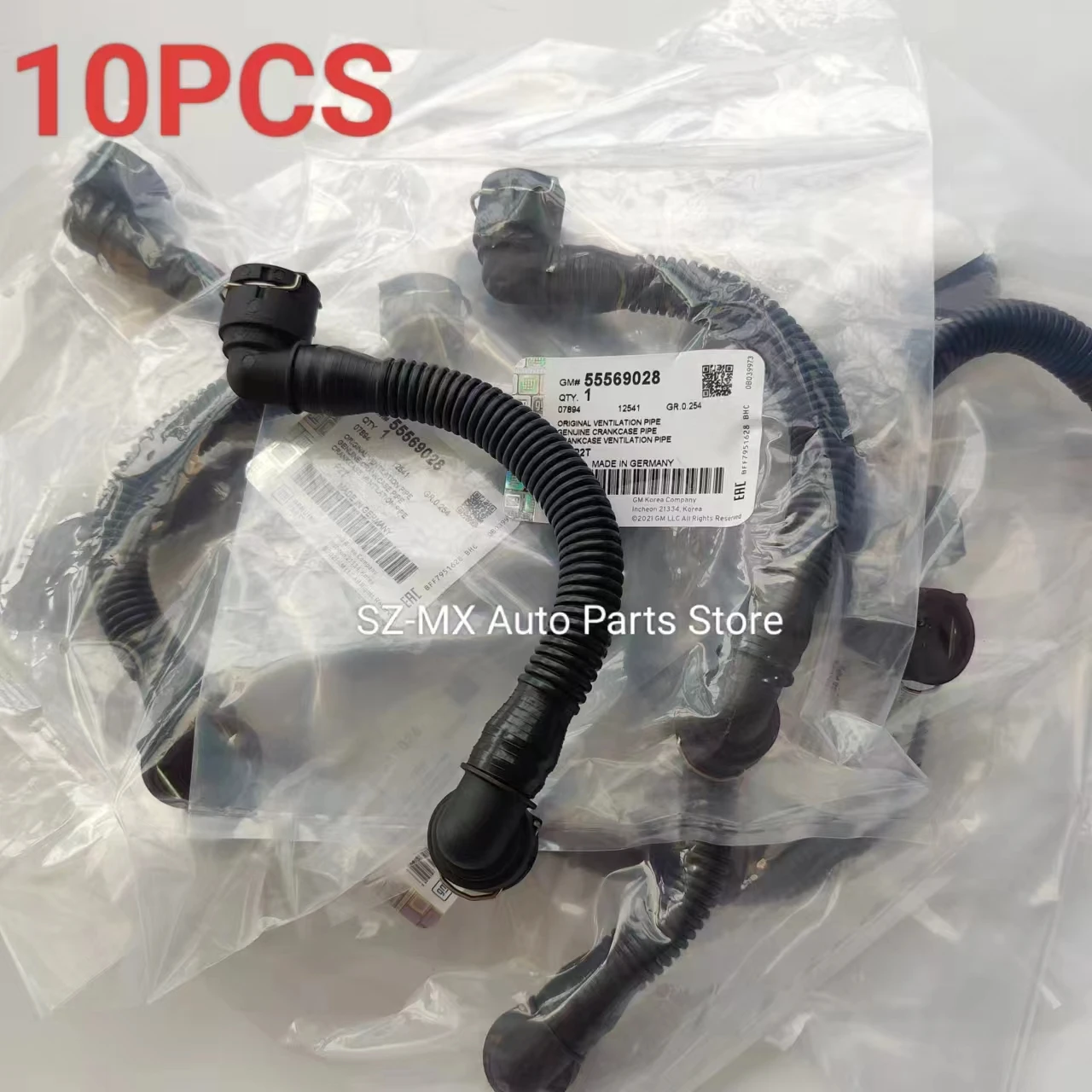 10pcs Crankcase Ventilation Hose Pipe Original 55569028 55556495 55569027 For Chevrolet Cruze 1.6 1.8 Epica 1.8 Excelle