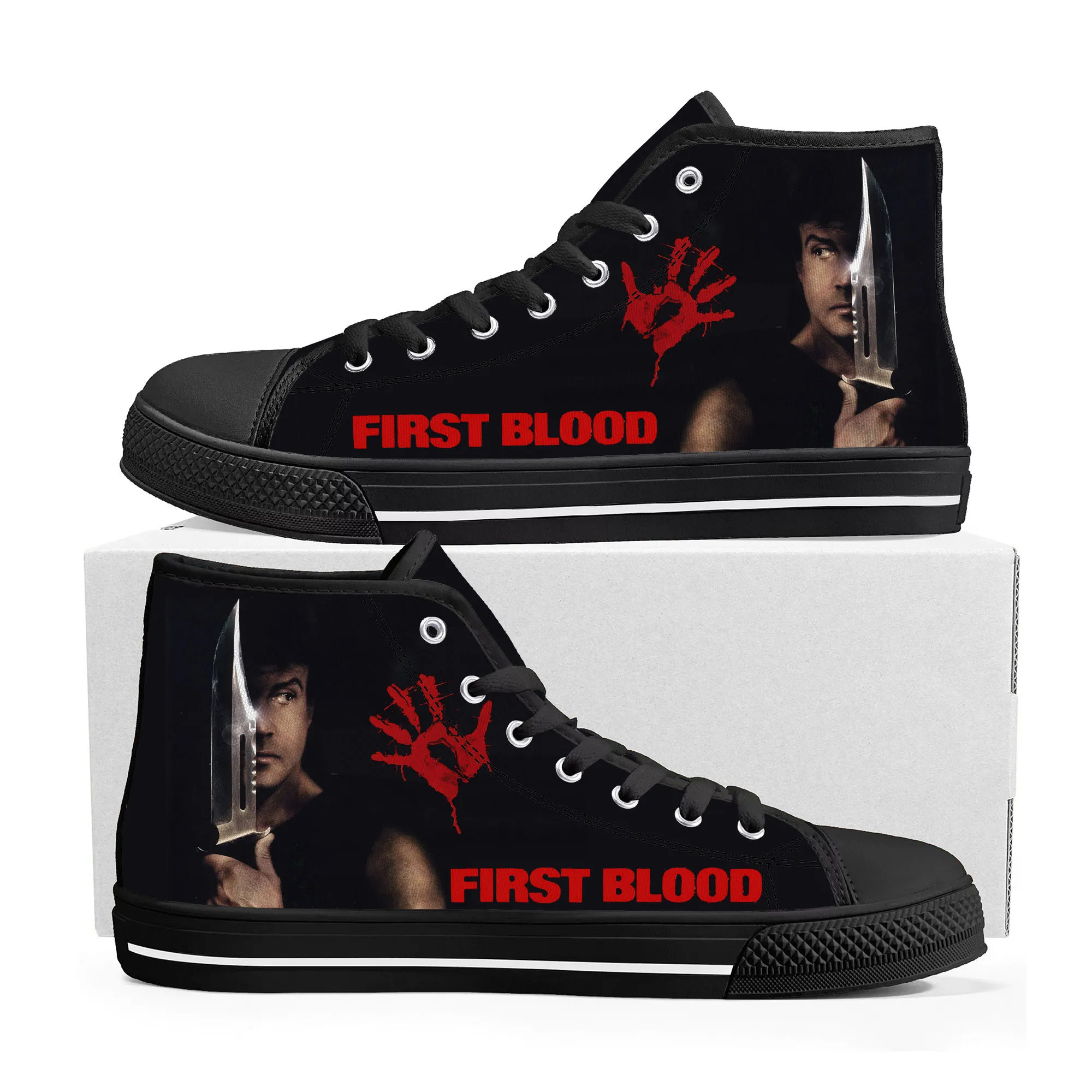 

first blood Movie High Top High Quality Sneakers Mens Womens Teenager Canvas Sneaker Casual Custom Made Shoes Customize DIY Shoe