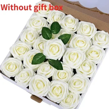 10/25/50Pcs Artificial Rose Flowers Foam Fake Faux Flowers Roses for DIY Wedding Bouquets Party Home Decor Garden Decoration 2