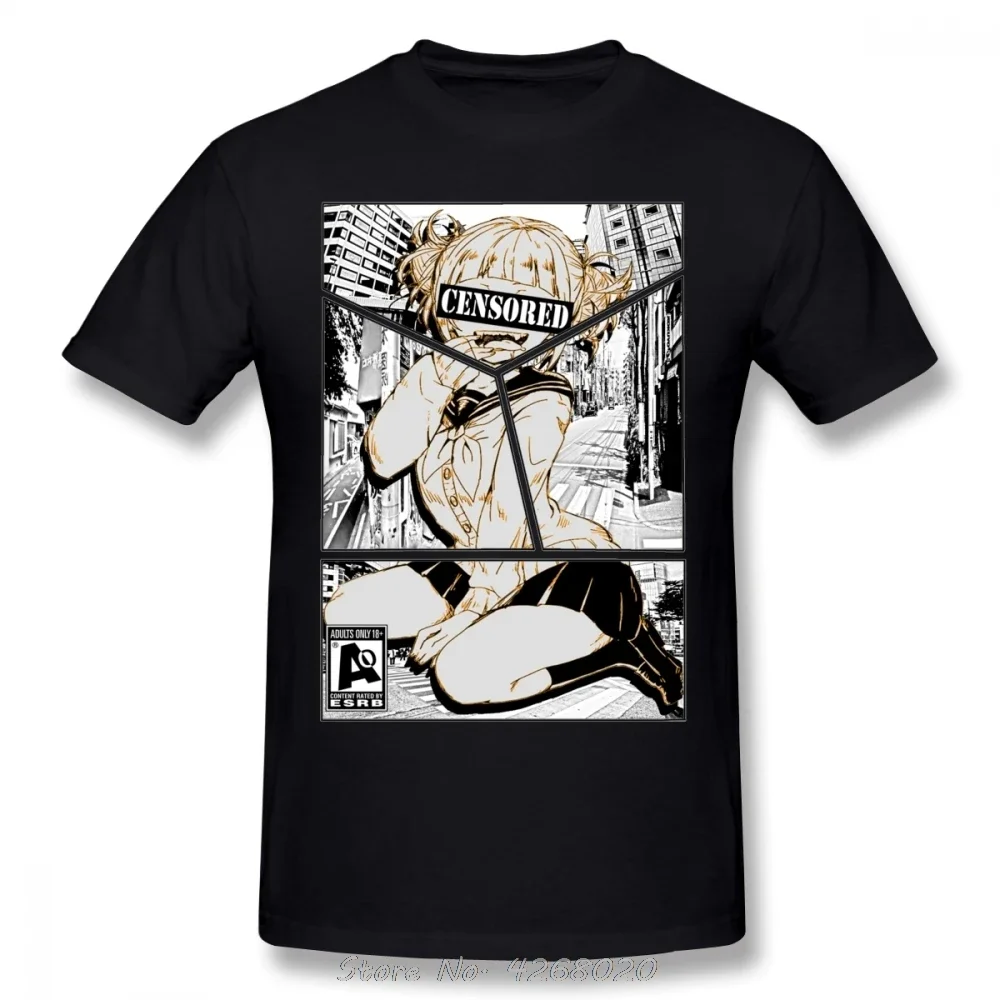 Мужская футболка Sugoi с сенсорным рисунком Toga Himiko, модная Винтажная Футболка Boko No футболка «Герой» с круглым вырезом, горячая распродажа, Аниме футболки Haraguku