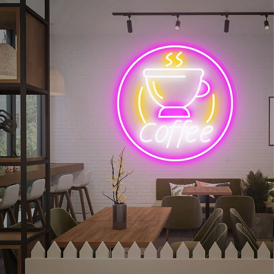 

Coffee Neon Sign Business Drink Shop LED Lights Wall Hanging Custom Bar Beer Neon Kitchen Restaurant Cafe Acrylic Sign