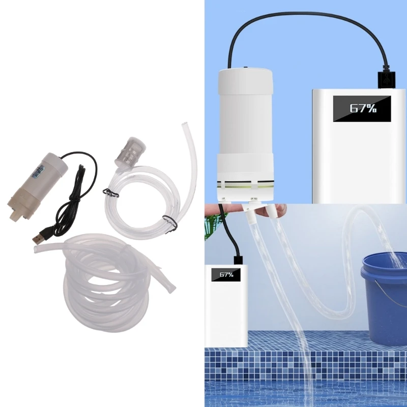 서있는 물 발코니 Waterlogging Fish Tank Water 배수를위한 USB 전원 공급 장치가있는 자체 프라이밍 워터 펌프