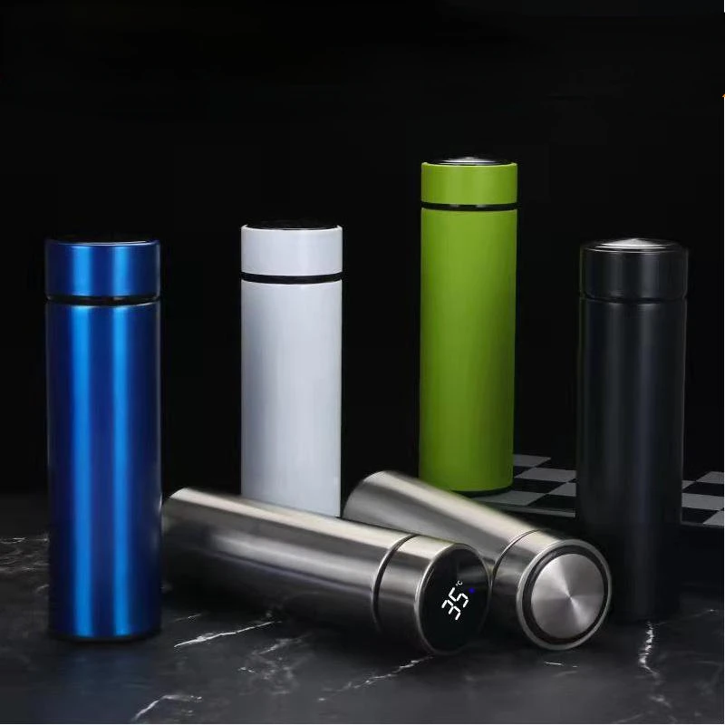 500ml Digital Thermos Cup For Nissan Qashqai Intelligent Temperature  Display Water Bottle Heat Preservation Vacuum Thermo Flask