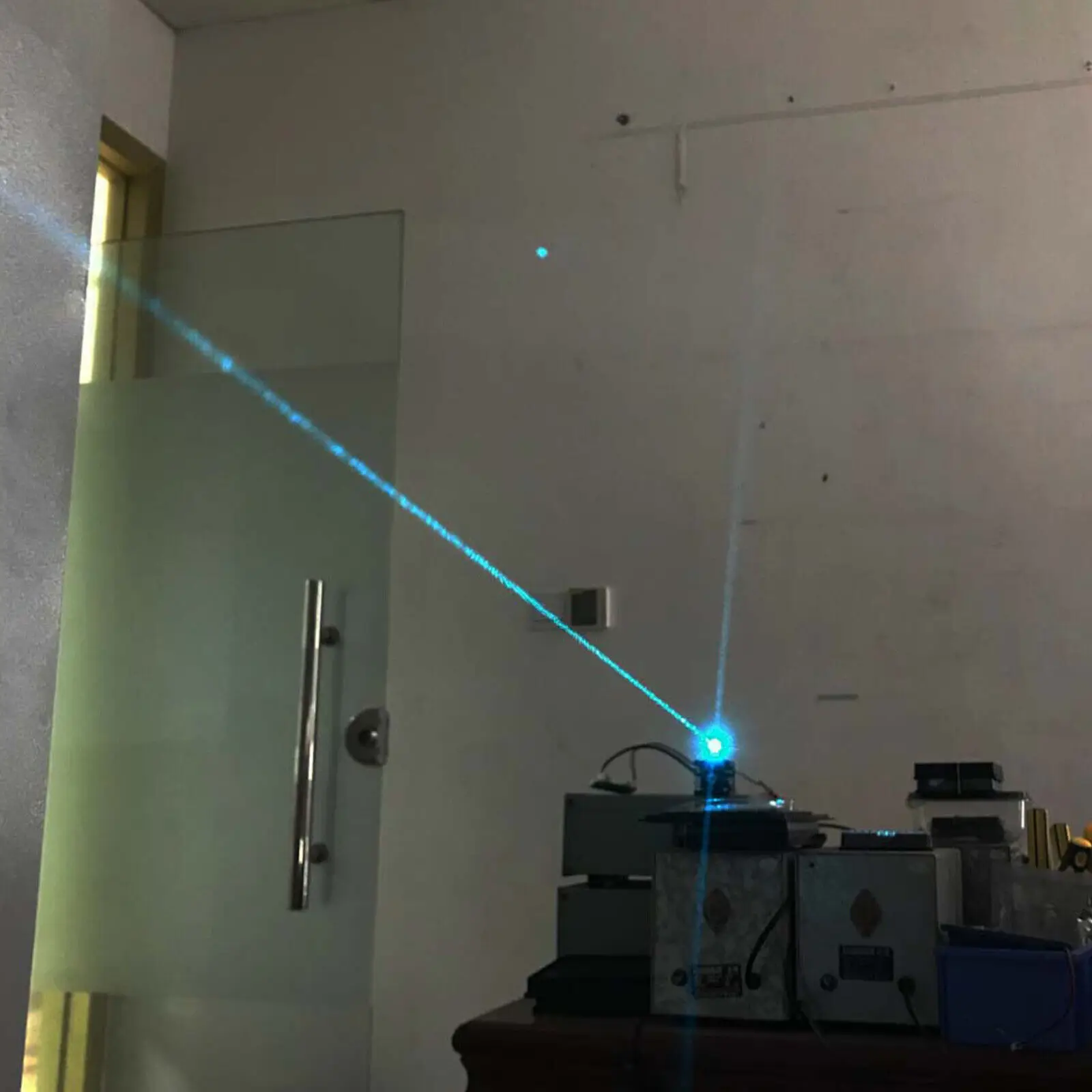 Focusable 488nm 60mW Cyan Blue Dot Stage Laser Diode Lighting Module 12V w/Fan