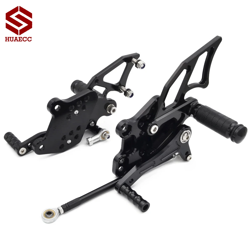 Einstellbare Racing Hinten Sets Fußrastenanlage Fußrasten für Kawasaki Ninja 300 2013 2014 2015 2016 Motorrad Fußrastenanlage