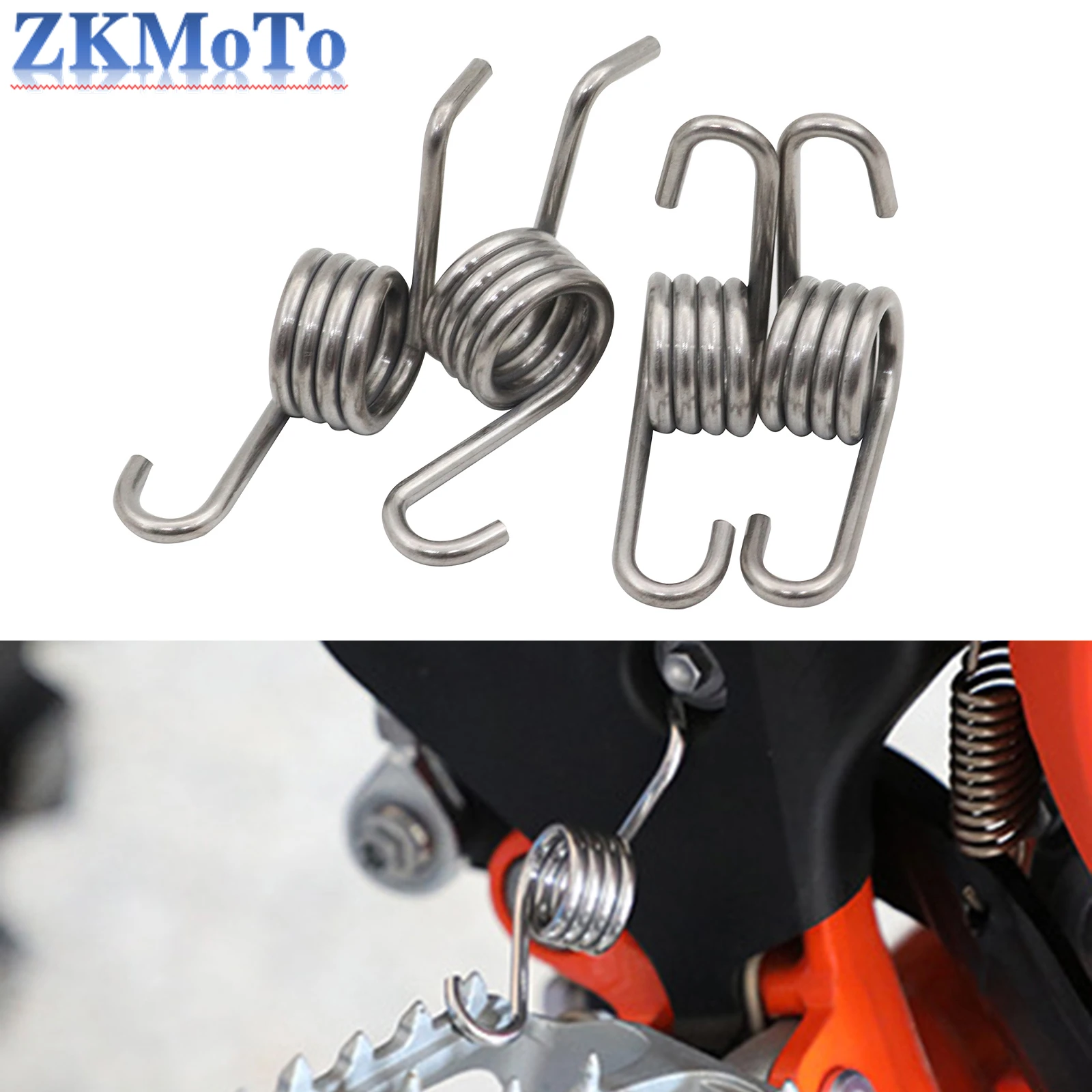 Molle Per Pedane KTM E Husqvarna – 2 Pezzi, Acciaio, Compatibili Con SX, EXC, XC, TC, FC, TE, FE (Type 501/502)