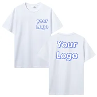 T-shirt imprimé personnalisé hommes femmes couverture en coton personnalisé t-shirts bricolage votre Photo ou Logo T-shirt en coton vêtements pour hommes personnalisés 5