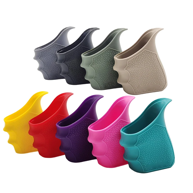 GLOCK G19 G23 G32 G38 Anti-Slip Tactical Handgun Rubber Protect Cover Grip Glove Tactical Holster for Glock Hunting 2