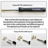 Heat Insert Nut HS01/T85/SH72 Soldering Iron Tip Insert Internal Thread Head M2M8 Brass Hot Nut Insertion Kit 3D print accessory - Image 5