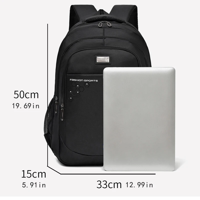 Multi Pocket large capacity backpack, daily carrying backpack, leisure travel bag, scratch resistant fabric, spacious backpack,