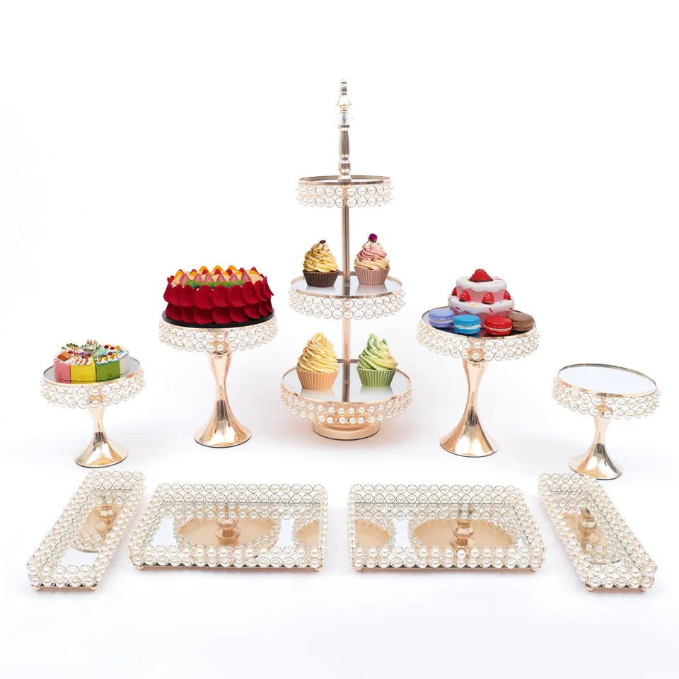 Elegant Multi-Tier Cake Stand Set for Events