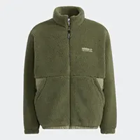 Veste en polaire sherpa rétro à trois bandes pour homme Adidas authentique HC0365 4