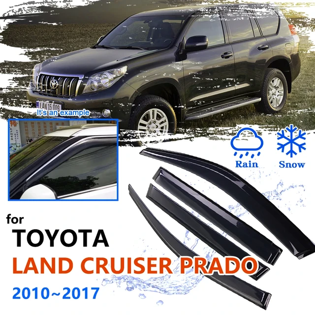 Déflecteurs, fenêtres, Toyota Land Cruiser Prado 150 (2009 – 2022) 5dv.  Ensemble de 4 pièces, vents de la pluie et du soleil, Cobra tuning  (t23109) - AliExpress