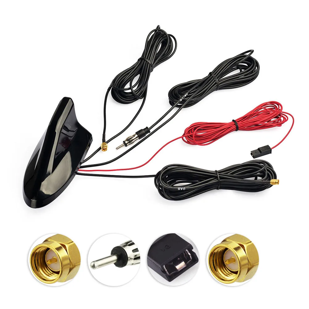 Superbat Car Roof Top Shark Fin Sistema Di Navigazione Gps Per Veicoli Dab + Ricevitore Radio Digitale Usb Stick Stereo Fm/Am Radio Combinata