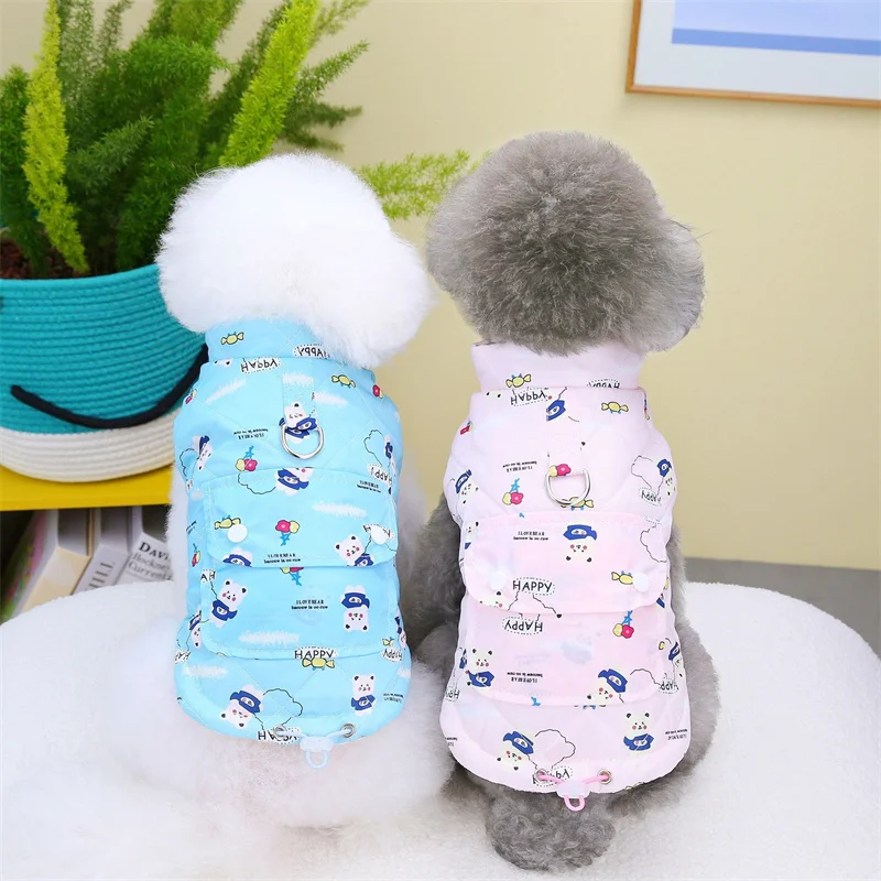 

Puppy Clothes Coat Jacket Harness Vest Winter Pet Clothing Yorkshire Schnauzer Poodle Pomeranian Chihuahua Shih Tzu Dog Costume