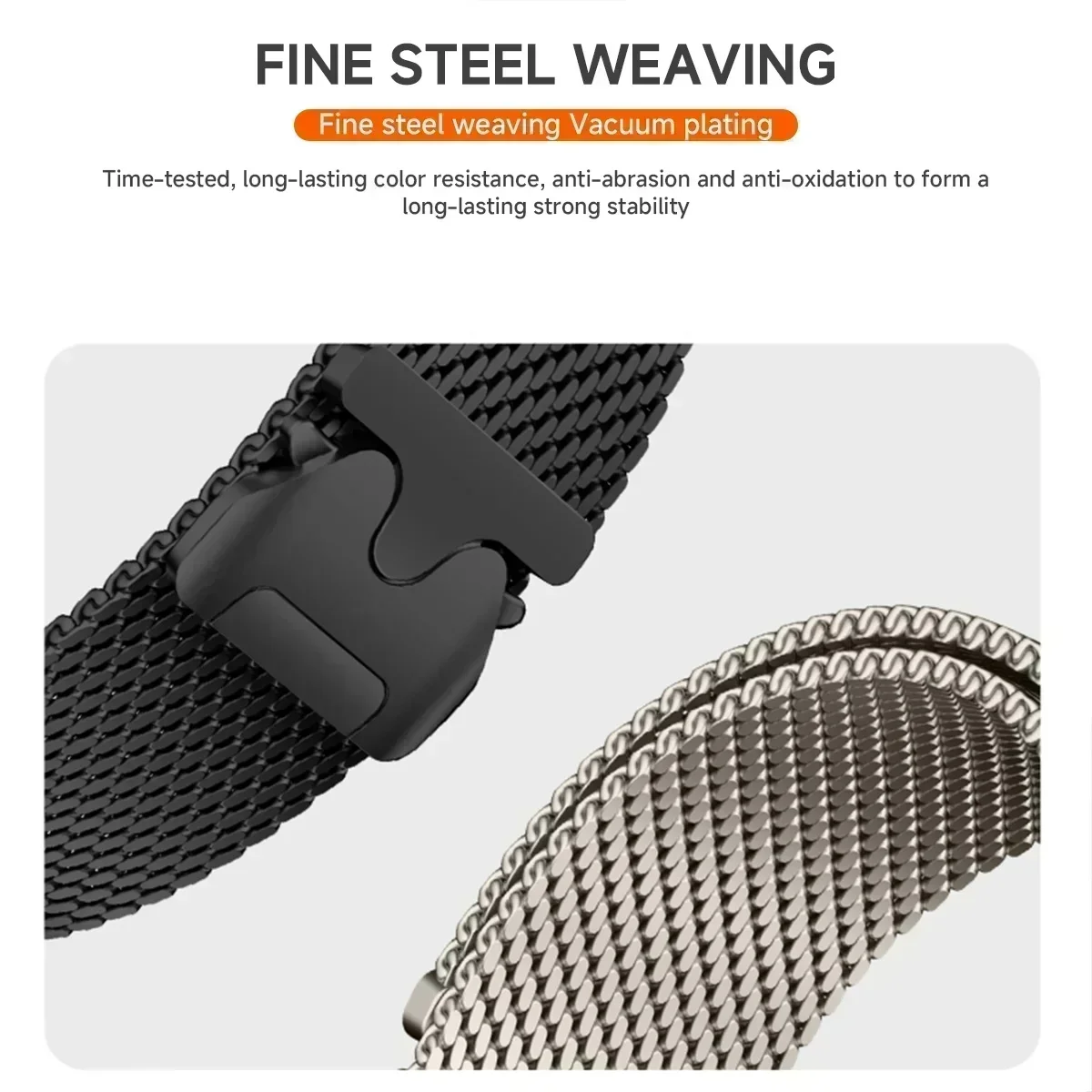Premium Stainless Steel Milanese Magnetic Watch Bracelet